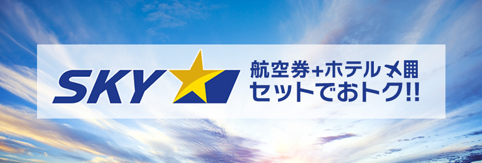 航空券+ホテルがセットでお得！