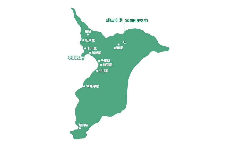 千葉県レンタカー人気エリア