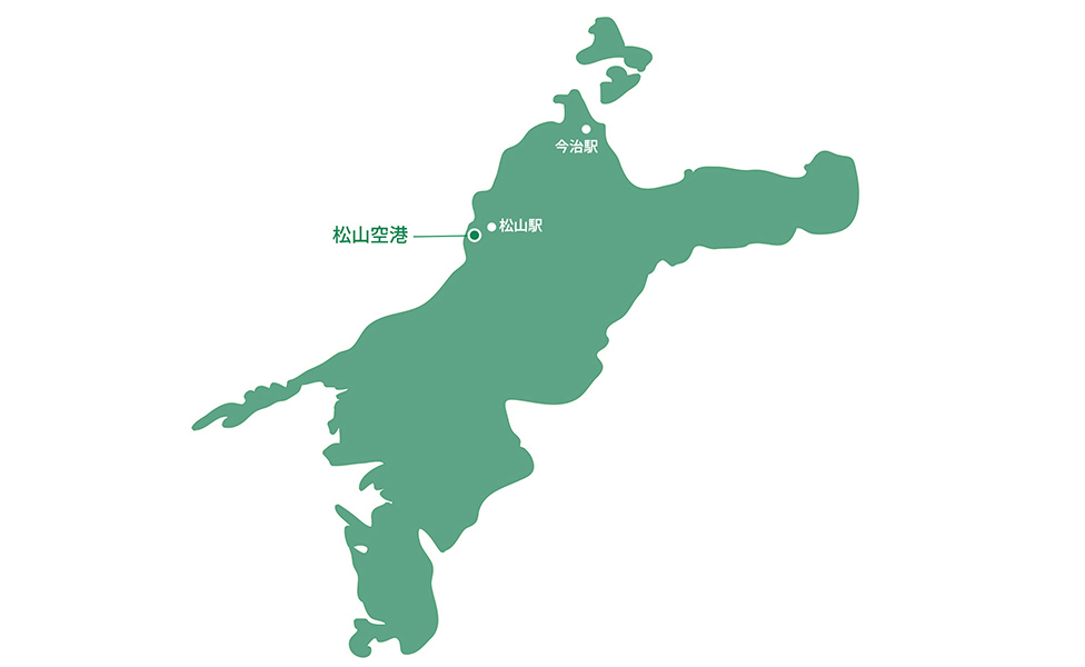 愛媛県レンタカー人気エリア