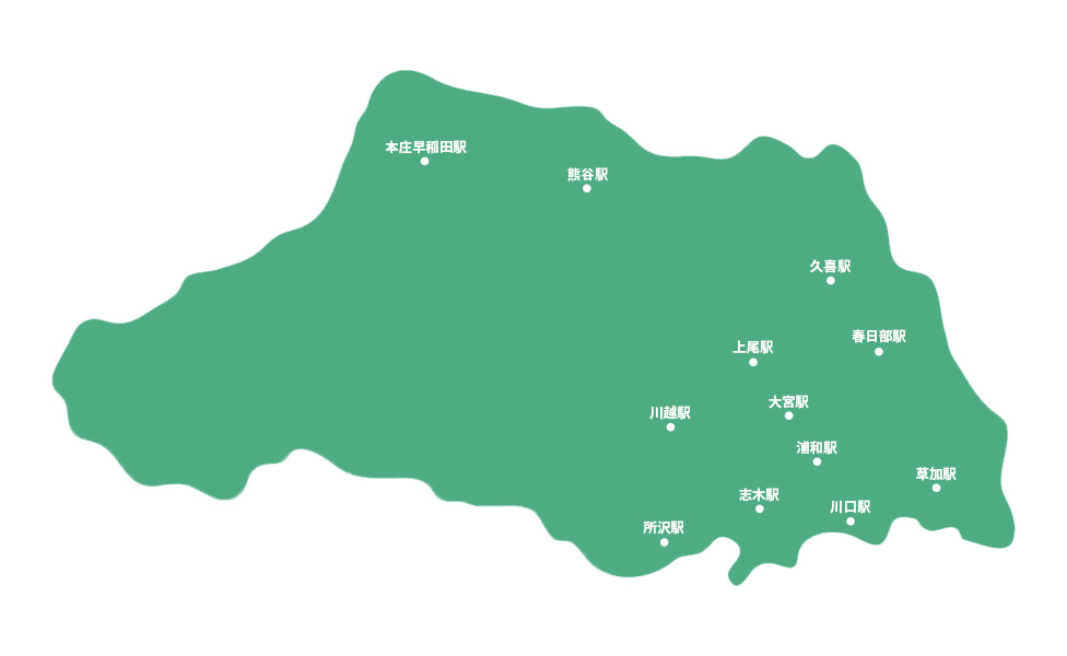 埼玉県レンタカー人気エリア