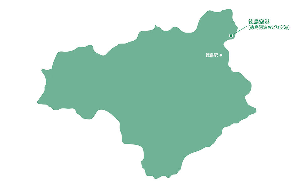 徳島県レンタカー人気エリア
