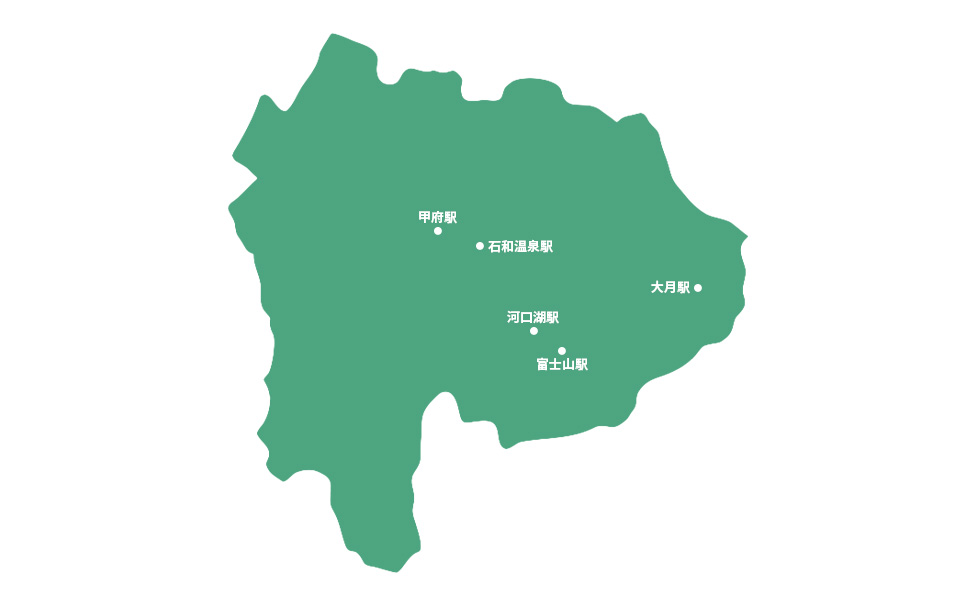 山梨県レンタカー人気エリア